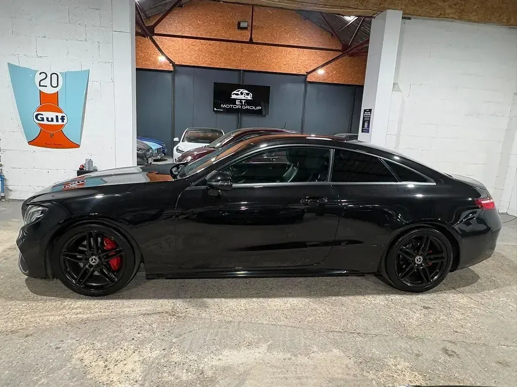 Used Mercedes E220 AMG line 2017 Black Coupe