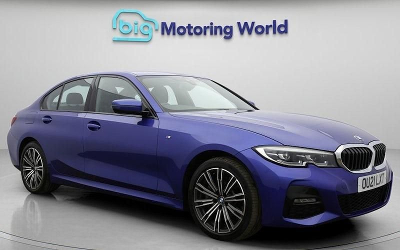 Used BMW 330e M Sport 292 HP (214 kW) 2021 Blue Sedan