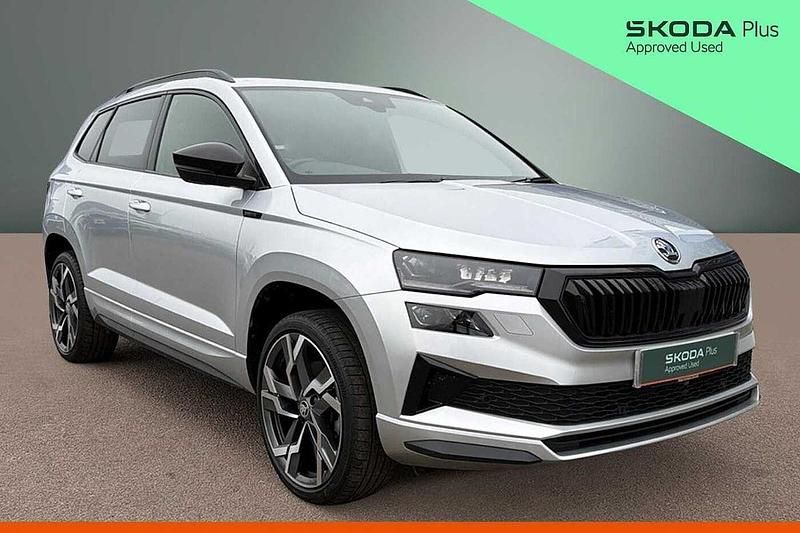 Used Skoda Karoq SportLine 147 HP (108 kW) 2024 Silver SUV