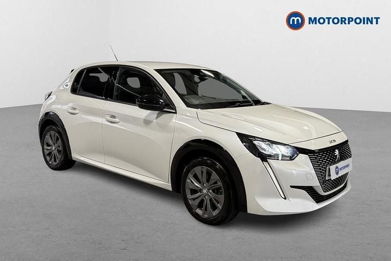 White Used 2022 Peugeot e-208 Allure Premium Hatchback | £12,399 (Fair price) - Image 1/4