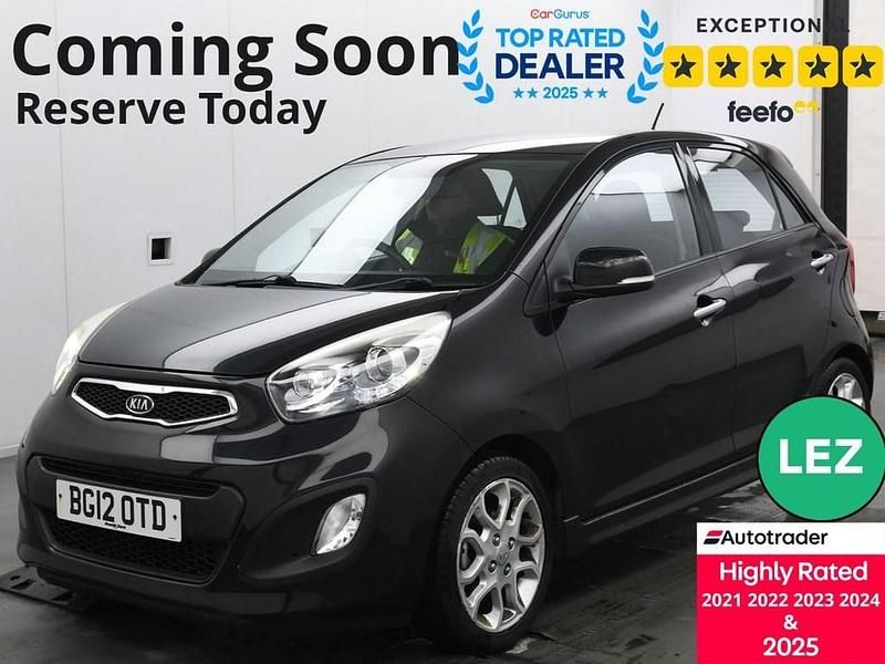 Black Used 2012 Kia Picanto Hatchback | £5,495 (Fair price) - Image 1/3