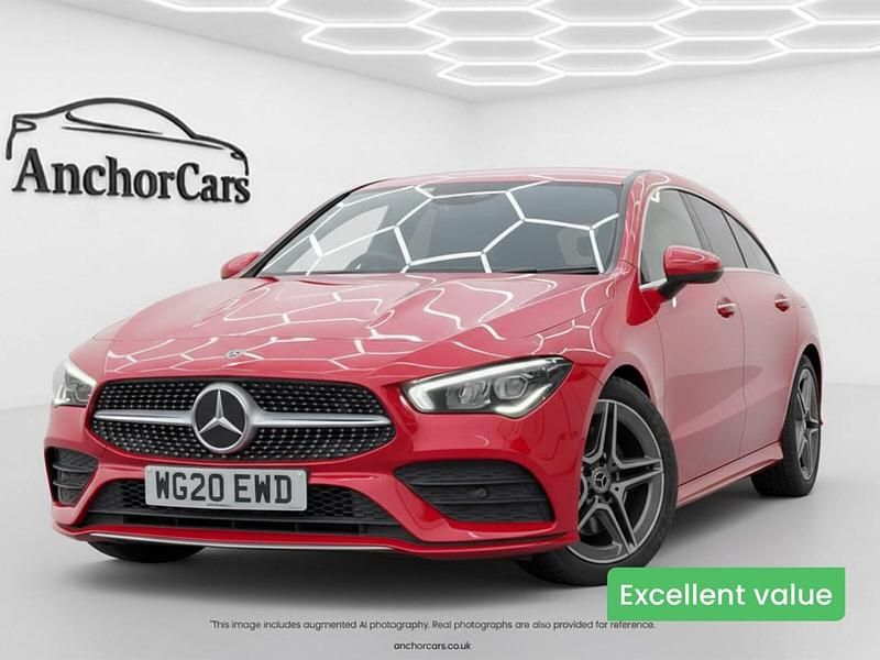 Used Mercedes CLA200 Shooting Brake AMG line 163 HP (119 kW) 2020 Red Estate