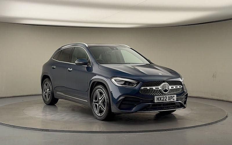 Used Mercedes GLA180 AMG line 136 HP (100 kW) 2022 Denim blue SUV