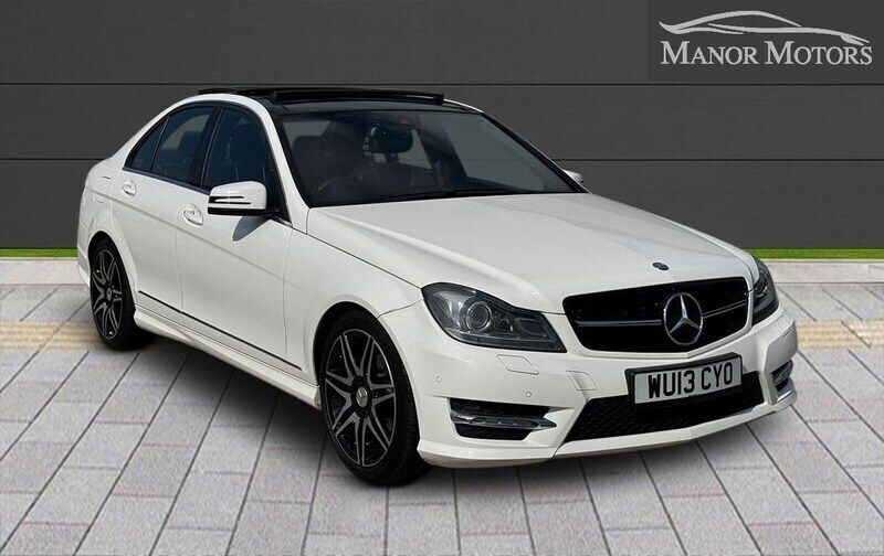 White Used 2013 Mercedes C220 AMG Sedan | £8,200 (A bit pricey) - Image 1/4