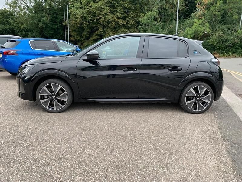 Black Used 2022 Peugeot e-208 Premium Hatchback | £12,495 (Fair price) - Image 1/4
