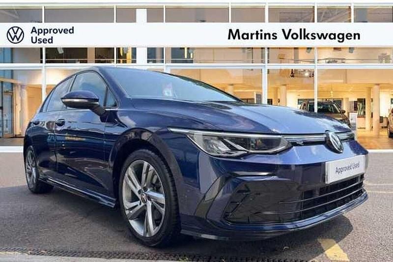 Blue Used 2022 VW Golf VIII R-line Hatchback | £18,795 (Fair price) - Image 1/4