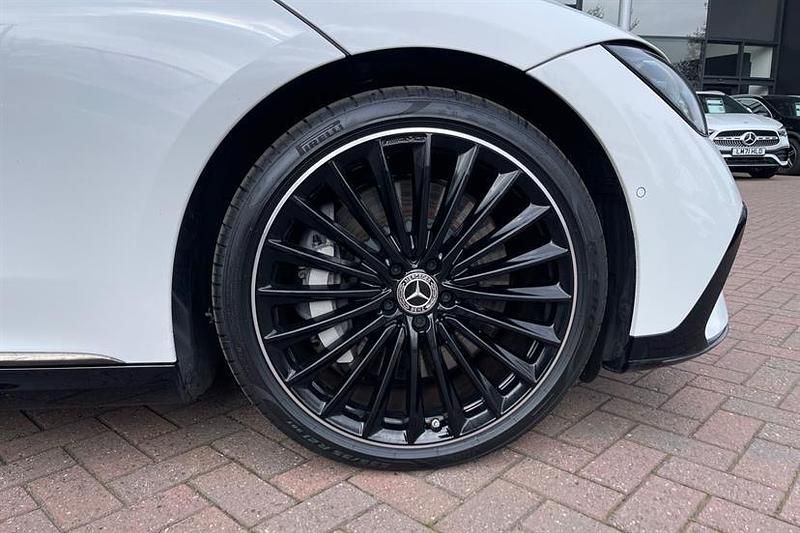 Used Mercedes EQE350 AMG line 214 kW (292 HP) 2025 Opalite white bright Sedan