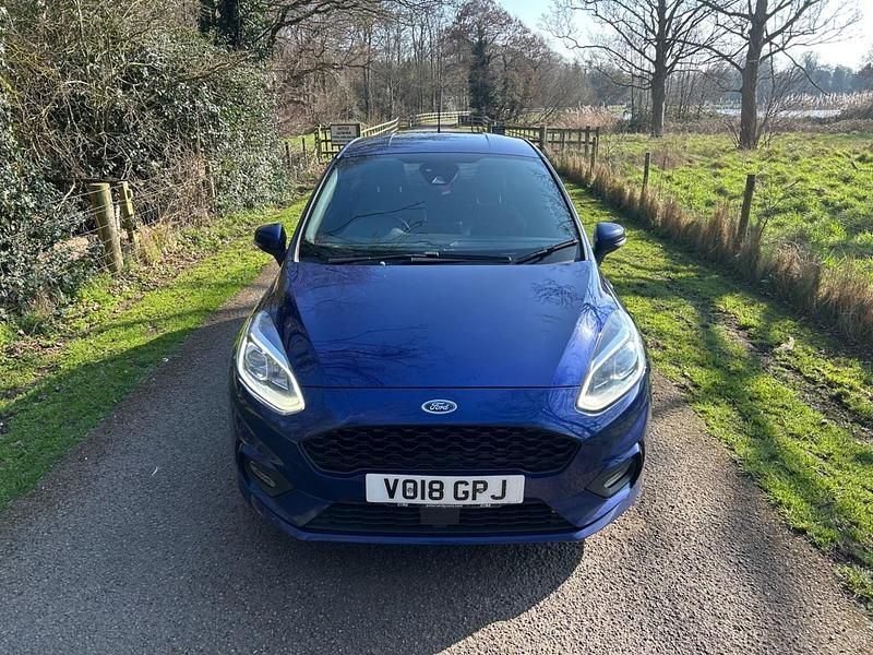 Used Ford Fiesta ST-Line X 100 HP (73 kW) 2018 Blue Hatchback