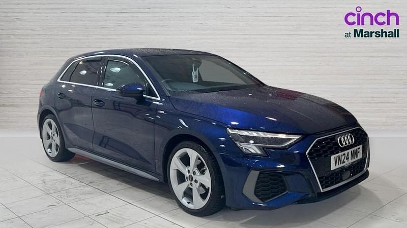 Used Audi A3 S-Line 110 HP (80 kW) 2024 Blue Hatchback