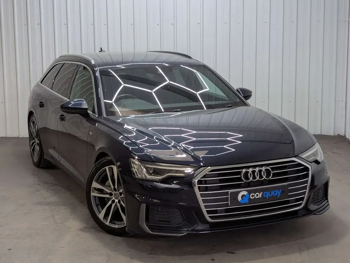 Used Audi A6 S-Line 204 HP (150 kW) 2019 Blue Estate