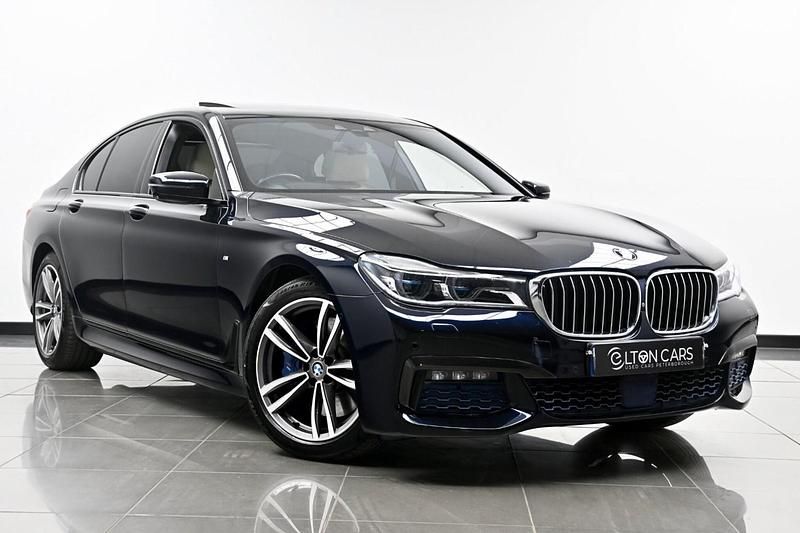 Black Used 2017 BMW 740 M Sport Sedan | £20,495 (Expensive) - Image 1/4