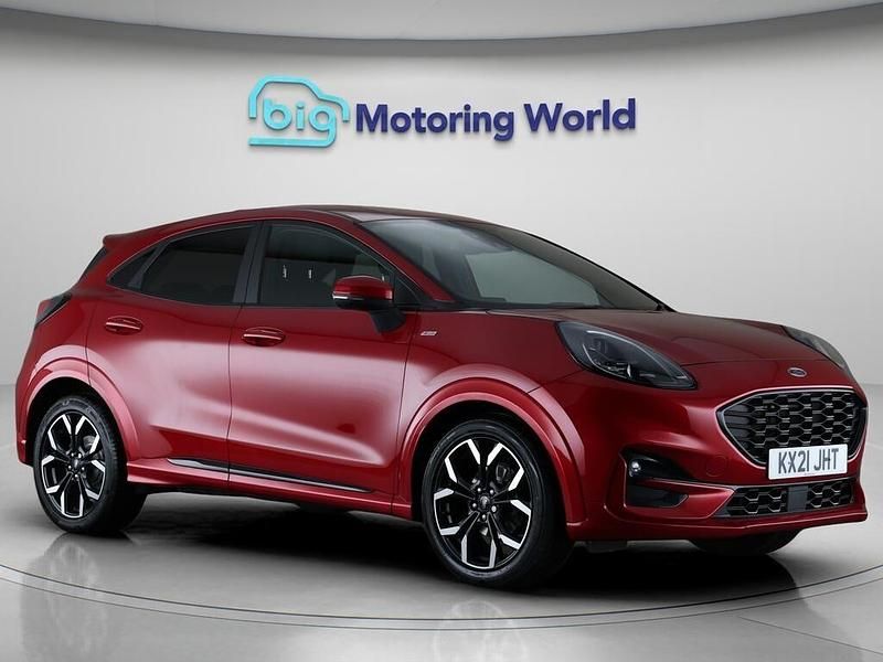 Red Used 2021 Ford Puma Gen-E ST-Line X Hatchback | £13,600 (Fair price) - Image 1/4