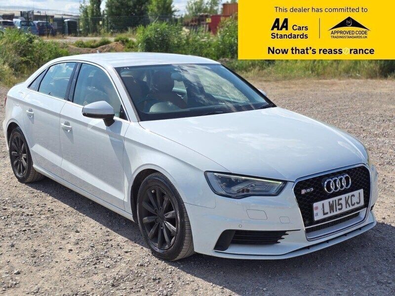 White Used 2015 Audi A3 S-Line Sedan | £11,980 (Fair price) - Image 1/4