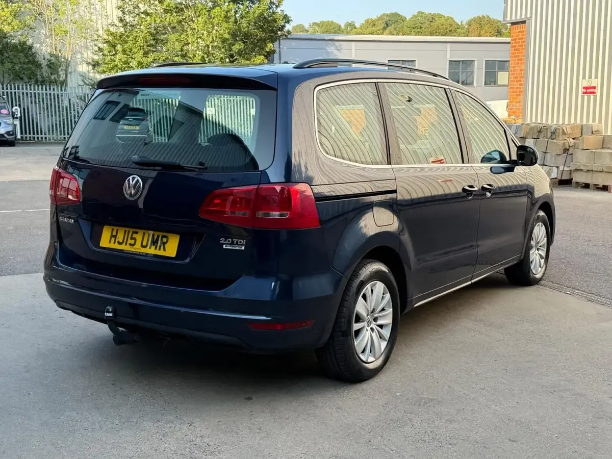 Used VW Sharan SE 140 HP (102 kW) 2015 Blue MPV