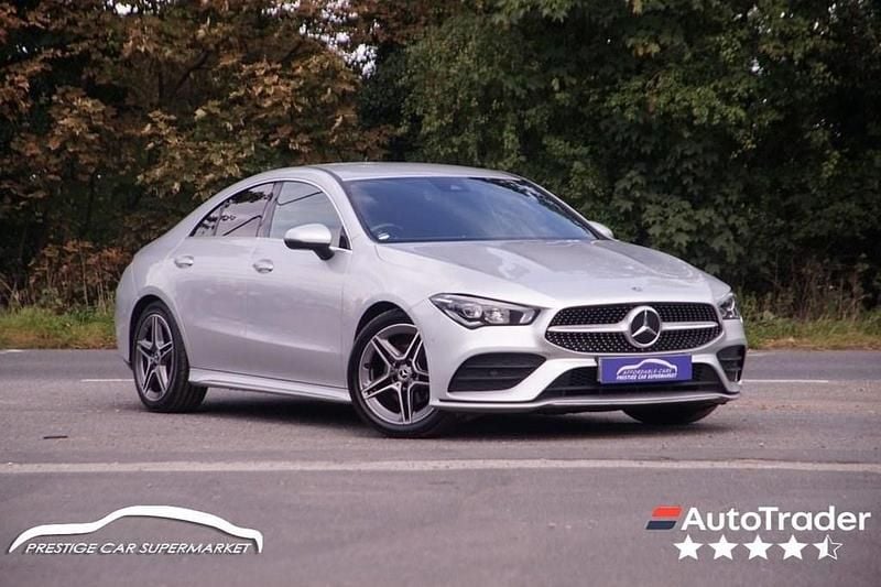 Silver Used 2021 Mercedes CLA180 AMG line Sedan | £18,999 (Good price) - Image 1/4