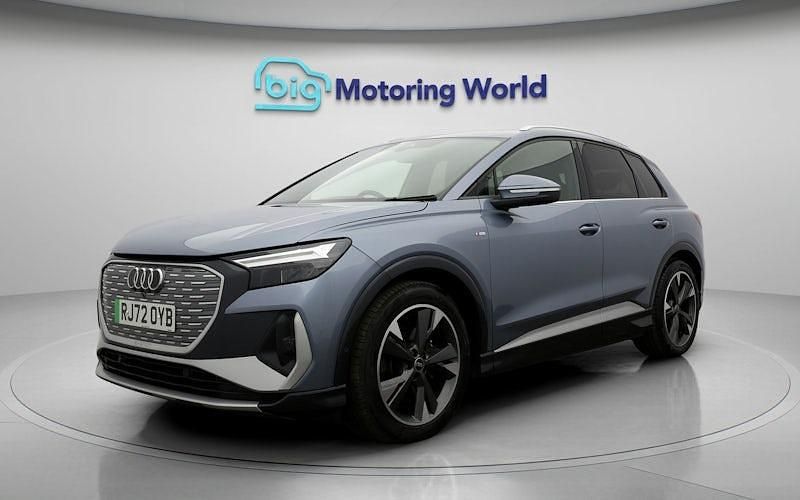 Used Audi Q4 e-tron S-Line 125 kW (170 HP) 2022 Blue SUV