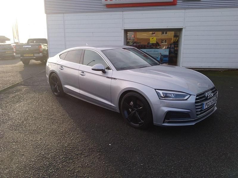 Silver Used 2017 Audi A5 Sportback S-Line Hatchback | £16,500 (Fair price) - Image 1/4