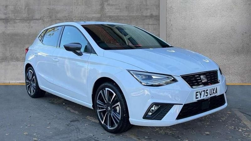 Metallic nevada white New 2025 Seat Ibiza XCELLENCE Lux Hatchback | £21,290 (A bit pricey) - Image 1/4