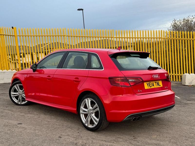 Used Audi A3 Sportback S-Line 2014 Red Hatchback