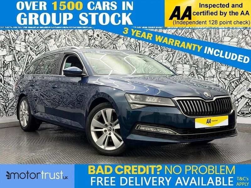Used Skoda Superb SE L 190 HP (139 kW) 2019 Blue Estate