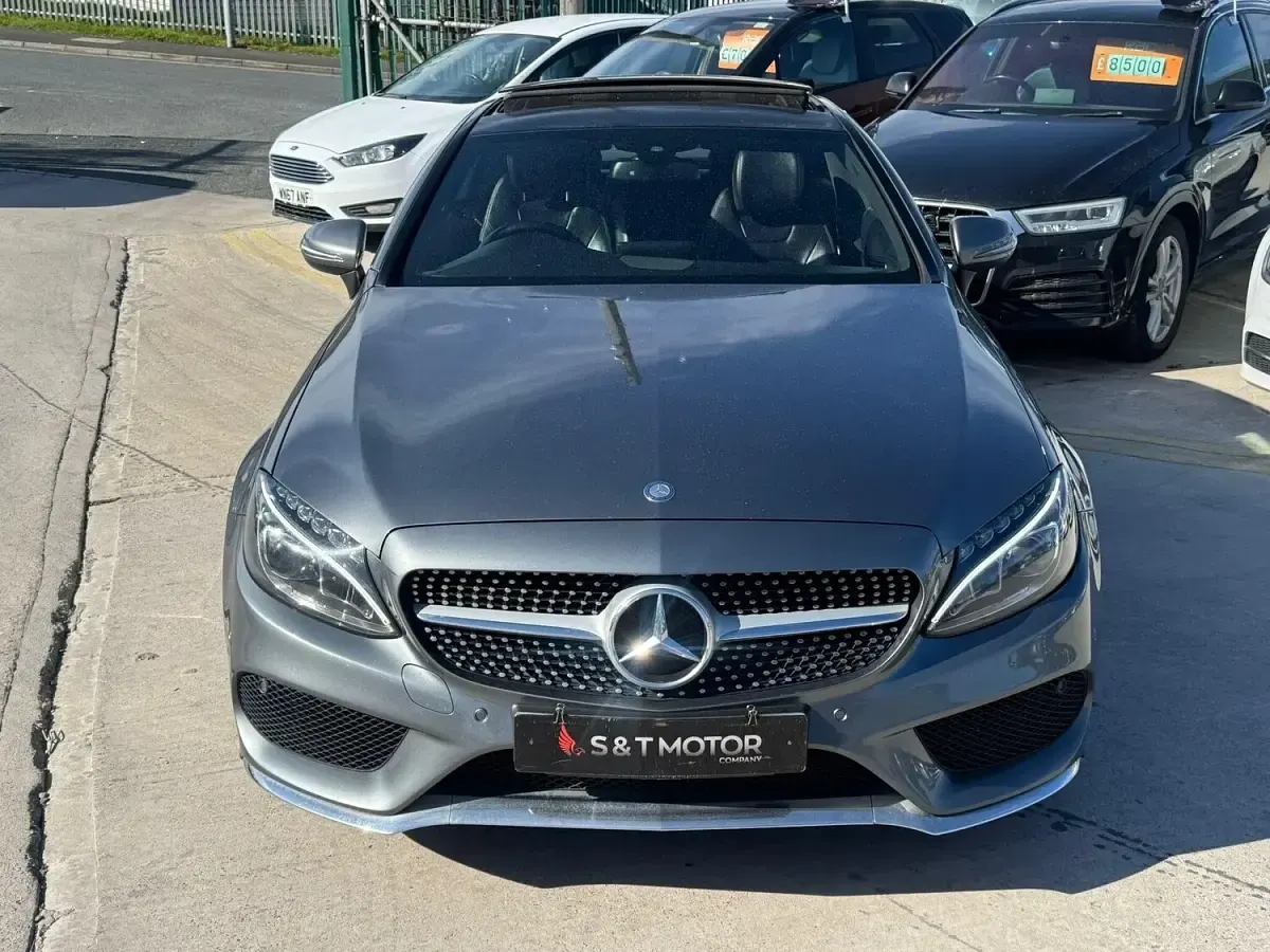 Used Mercedes C220 AMG Line Premium 170 HP (125 kW) 2015 Grey Coupe