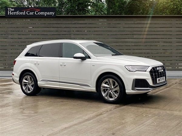 White Used 2021 Audi Q7 S-Line SUV | £34,989 - Image 1/1