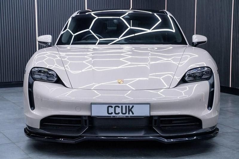 Used Porsche Taycan Performance Package 559 kW (761 HP) 2022 Beige Sedan