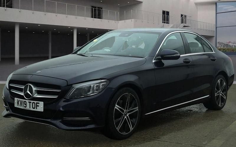 Used Mercedes C200 184 HP (135 kW) 2019 Blue Sedan