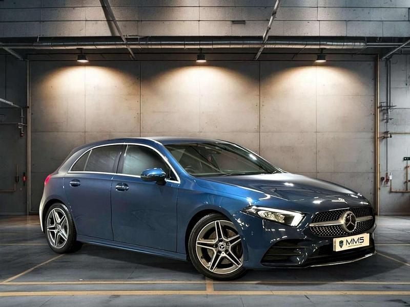 Used Mercedes A220 AMG Line Premium 190 HP (139 kW) 2019 Blue Hatchback
