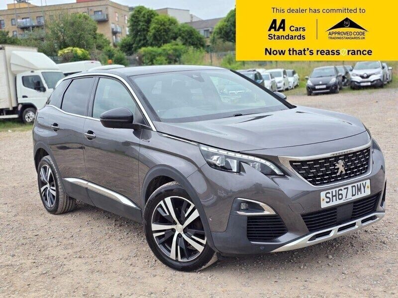 Grey Used 2017 Peugeot 3008 GT-line Hatchback | £11,380 (Fair price) - Image 1/4