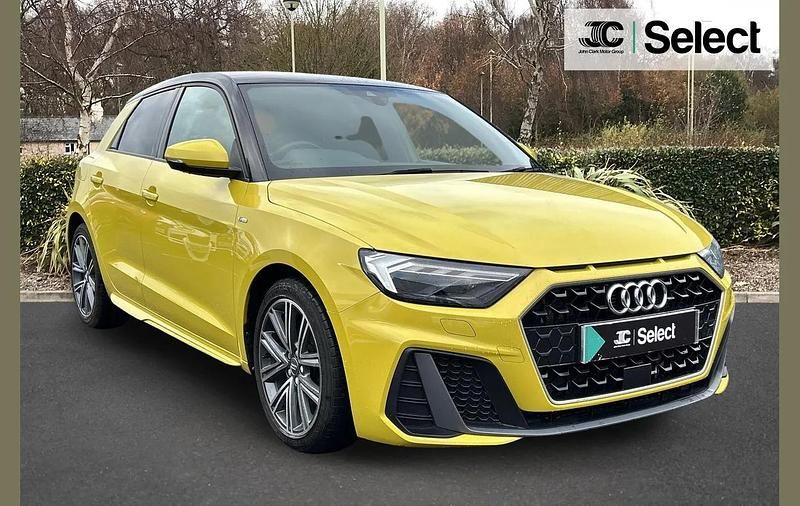 Used Audi A1 S-Line 113 HP (83 kW) 2019 Yellow Hatchback