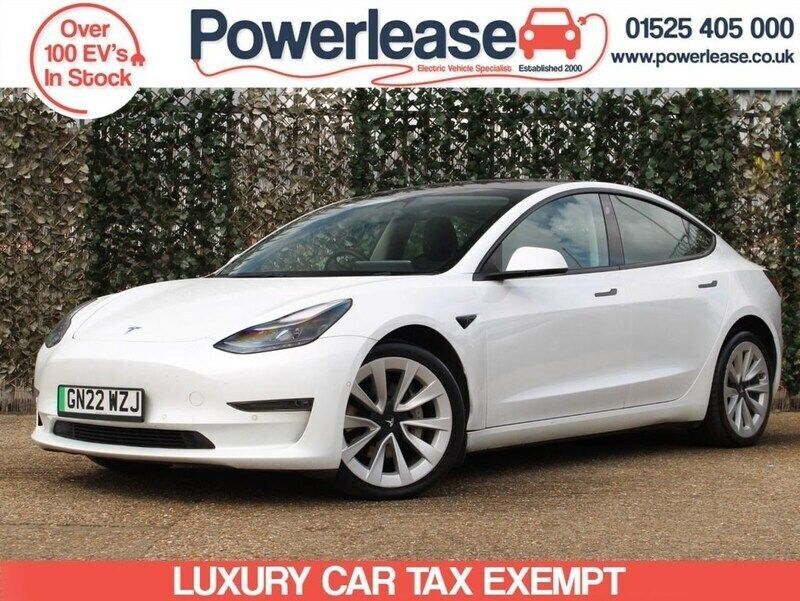 White Used 2022 Tesla Model 3 Long Range AWD Sedan | £18,689 (Good price) - Image 1/4