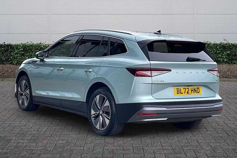 Used Skoda Enyaq iV SportLine 150 kW (204 HP) 2023 Arctic silver metallic SUV