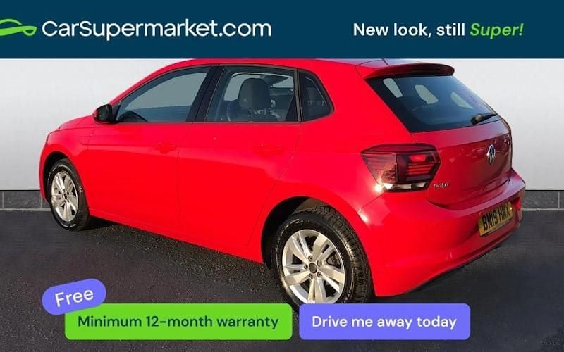 Used VW Polo SE 65 HP (47 kW) 2019 Red Hatchback