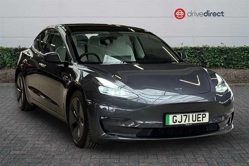 Grey Used 2021 Tesla Model 3 Long Range AWD Sedan | £19,345 (Fair price) - Image 1/4