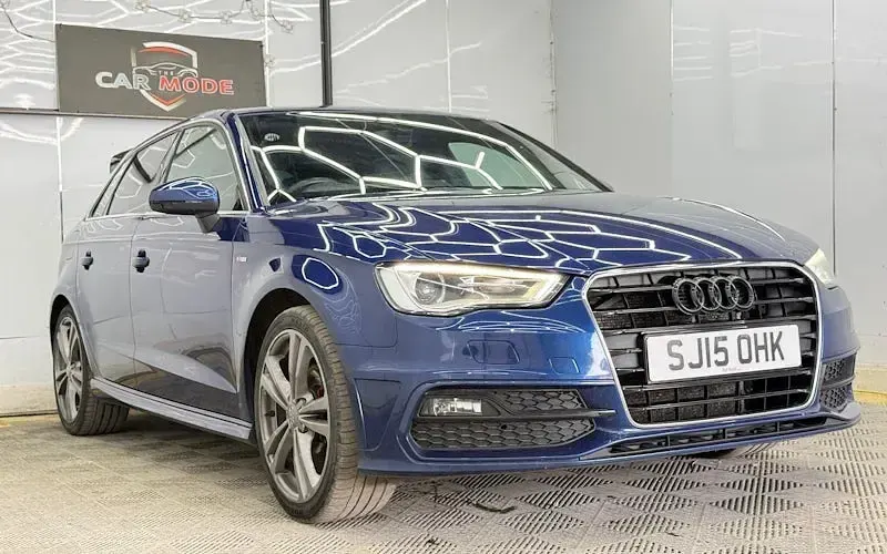 Used Audi A3 Sportback S-Line 150 HP (110 kW) 2015 Blue Hatchback