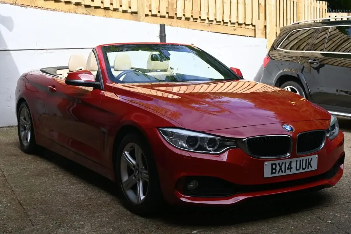 Usado BMW 428 2014 Rojo Descapotable