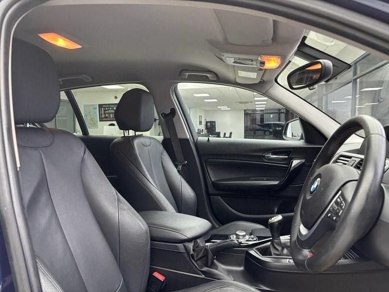 Used BMW 118 Sport Line 136 HP (100 kW) 2016 Blue Hatchback