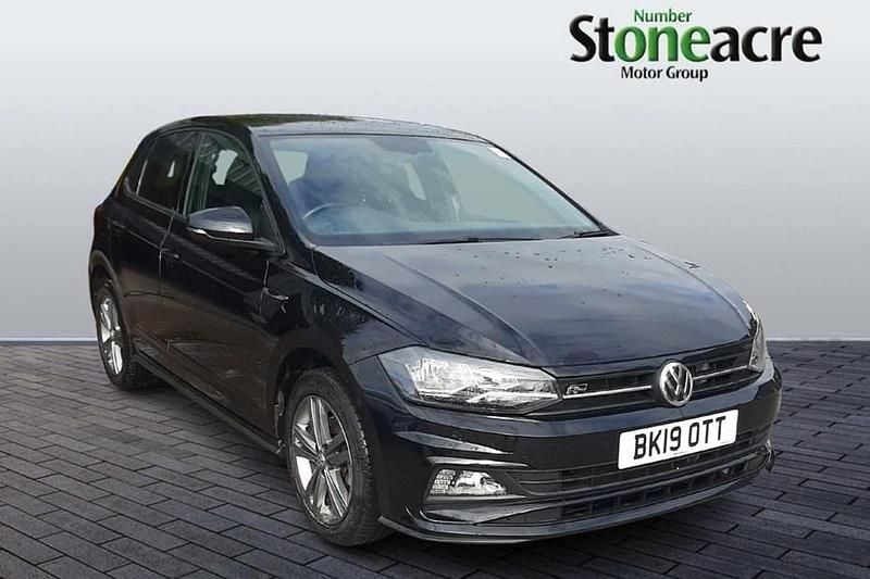 Black Used 2019 VW Polo R-line Hatchback | £12,995 (Fair price) - Image 1/1