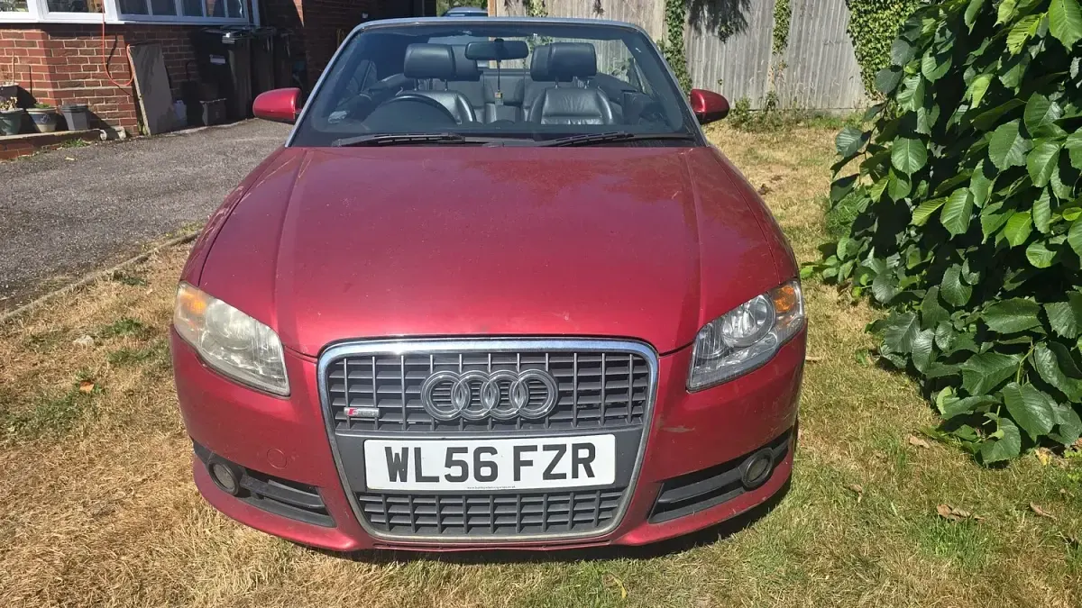 Used Audi A4 Cabriolet S-Line 197 HP (144 kW) 2007 Red Cabriolet