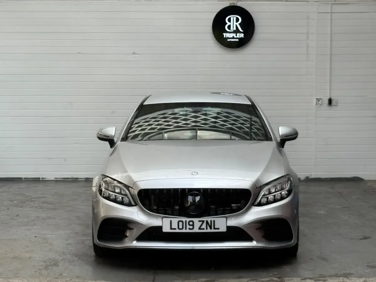 Used Mercedes C200 AMG line 2019 Silver Coupe