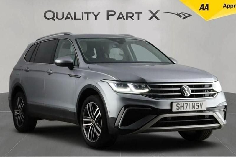 Silver Used 2021 VW Tiguan Allspace Elegance SUV | £20,599 (Good price) - Image 1/1