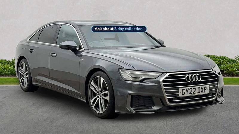 Grey Used 2022 Audi A6 S-Line Sedan | £24,275 (Fair price) - Image 1/4