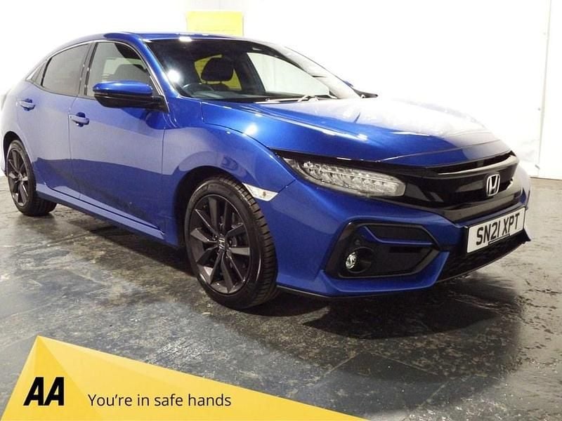 Used Honda Civic SR 126 HP (92 kW) 2021 Blue Hatchback