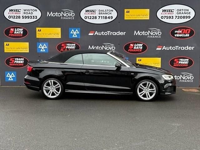 Used Audi Cabriolet S-Line 150 HP (110 kW) 2019 Black Cabriolet