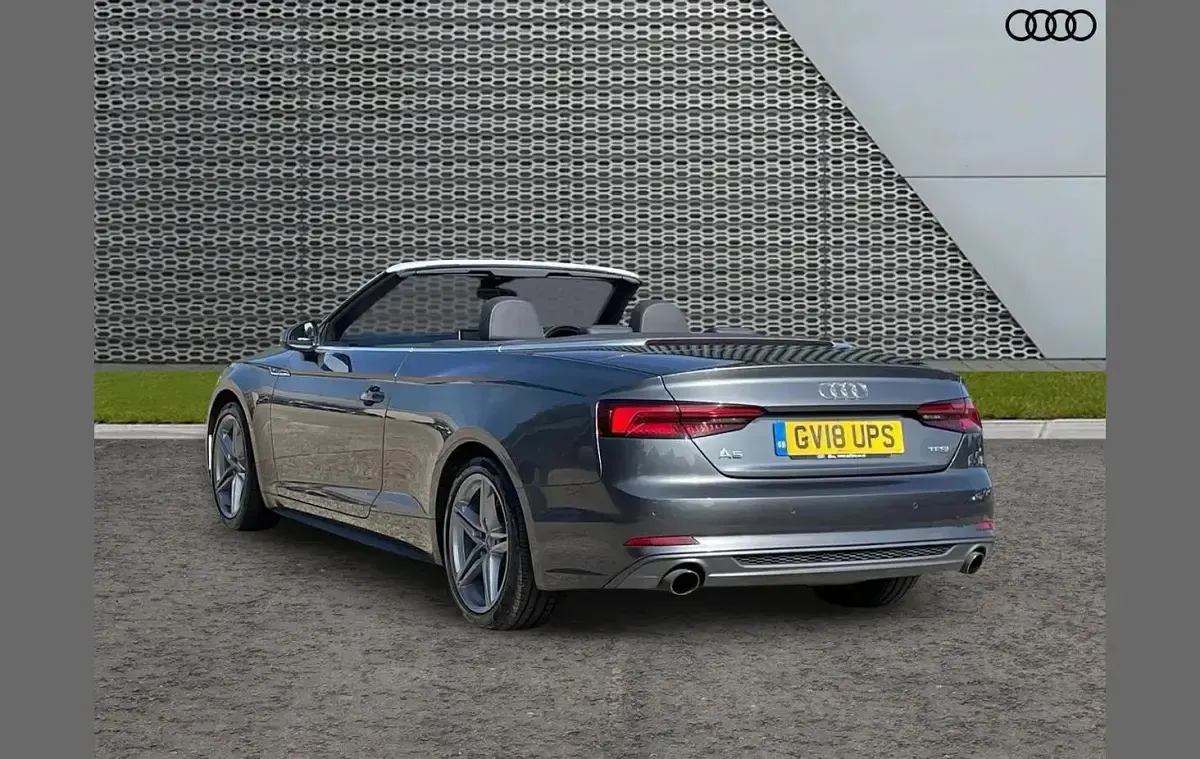 Used Audi A5 Cabriolet S-Line 187 HP (137 kW) 2018 Grey Cabriolet