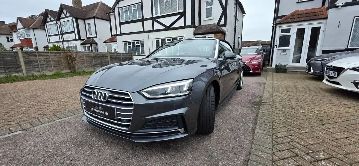 Used Audi A5 Cabriolet S-Line 190 HP (139 kW) 2017 Grey Cabriolet