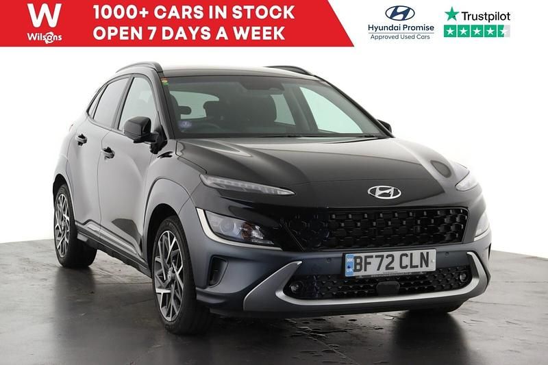 Black Used 2022 Hyundai Kona Premium SUV | £17,349 (Fair price) - Image 1/3