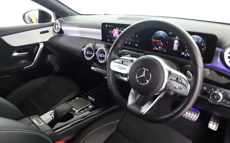 Used Mercedes A180 AMG line 136 HP (100 kW) 2022 Black Sedan