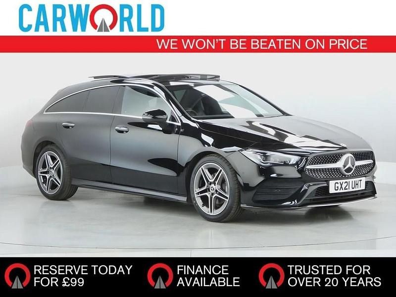 Black Used 2021 Mercedes CLA180 Shooting Brake AMG line Estate | £20,990 (Fair price) - Image 1/4